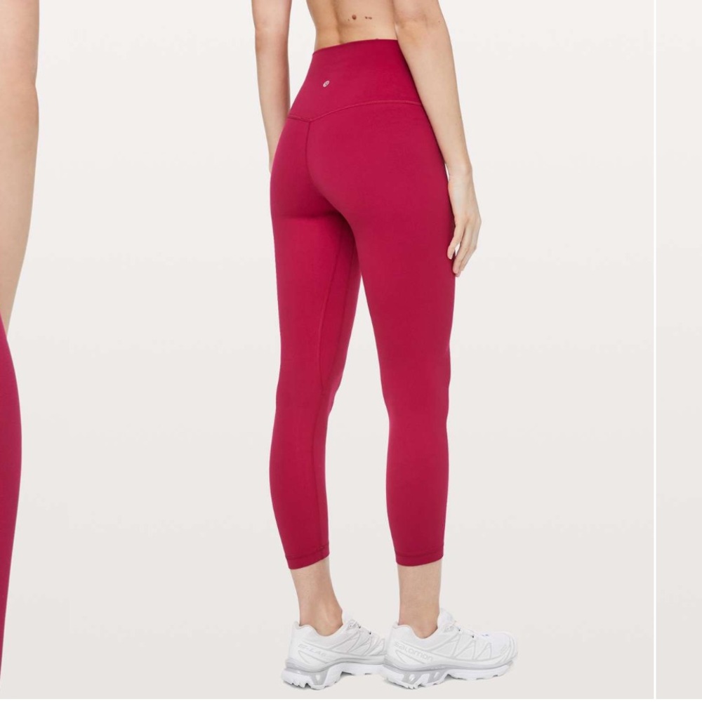 Lululemon align legging size 10, color ruby red